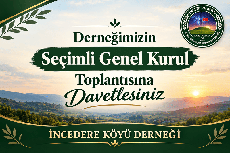 incedere köyü derneği